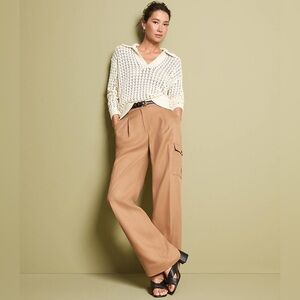 LOFT Size 8 Petite Drapey Cargo Pants NEW